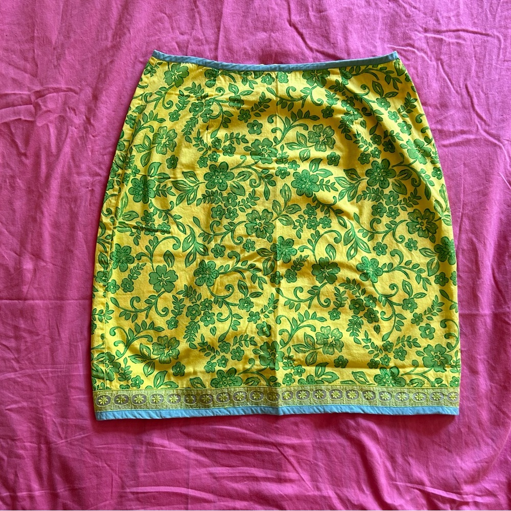 Vintage rare Roxy Quiksilver tropical floral mini skirt, size 7